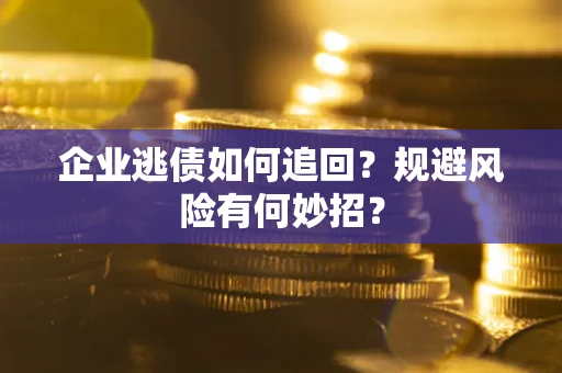 北京企业逃债如何追回？规避风险有何妙招？