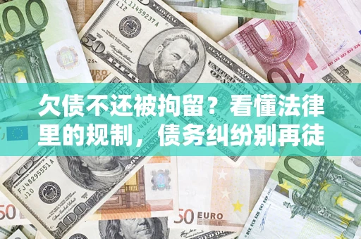 北京欠债不还被拘留？看懂法律里的规制，债务纠纷别再徒劳奔波