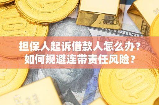 北京担保人起诉借款人怎么办？如何规避连带责任风险？