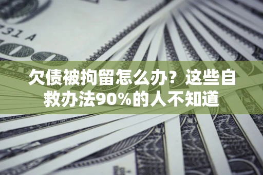 北京欠债被拘留怎么办？这些自救办法90%的人不知道