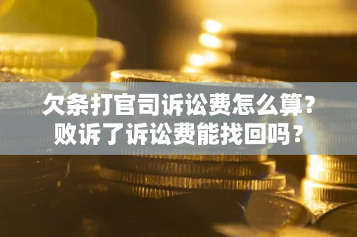 北京欠条打官司诉讼费怎么算？败诉了诉讼费能找回吗？